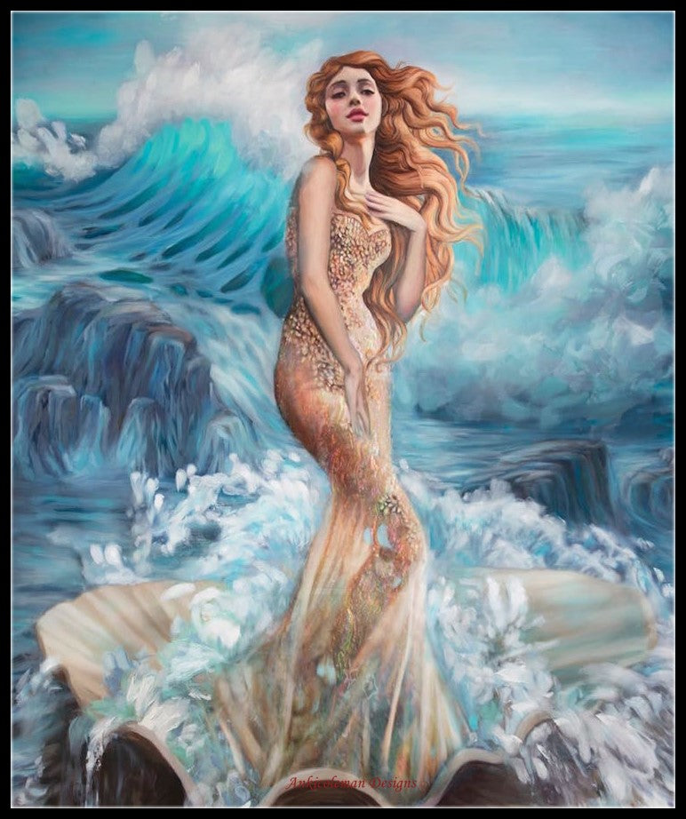 Goddesses of the Sea - Counted Cross Stitch Patterns Embroidery Crafts Needlework DIY Chart DMC Color