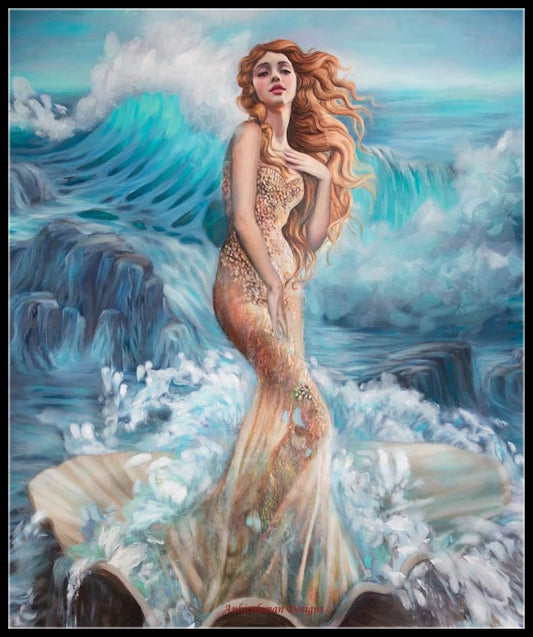 Goddesses of the Sea - Counted Cross Stitch Patterns Embroidery Crafts Needlework DIY Chart DMC Color