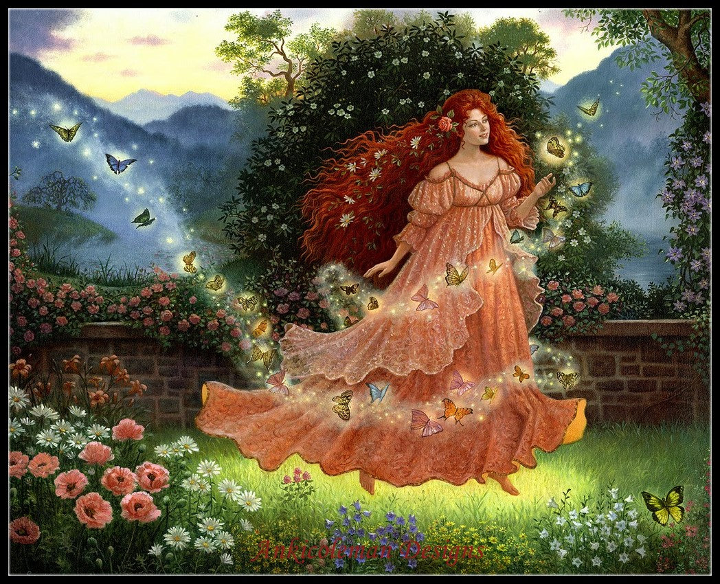 Summer Fairy - Counted Cross Stitch Patterns Embroidery Crafts Needlework DIY Chart DMC Color