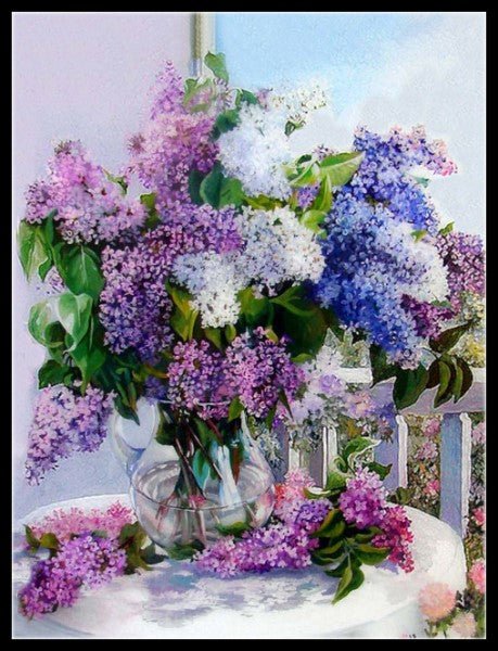 Lilac Collection 2-20 - Counted Cross Stitch Patterns Embroidery Crafts Needlework DIY Chart DMC Color