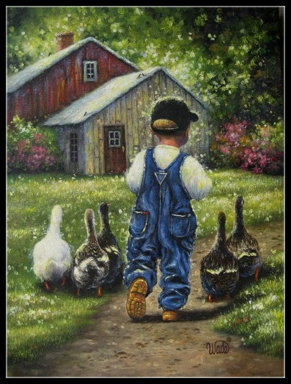 Children's Poultry 4 - Counted Cross Stitch Patterns Embroidery Crafts Needlework DIY Chart DMC Color