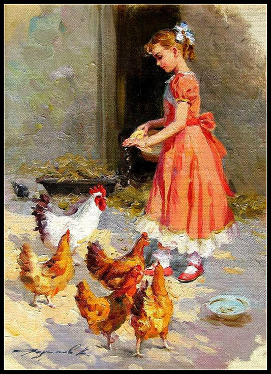 Children's Poultry 7 - Counted Cross Stitch Patterns Embroidery Crafts Needlework DIY Chart DMC Color