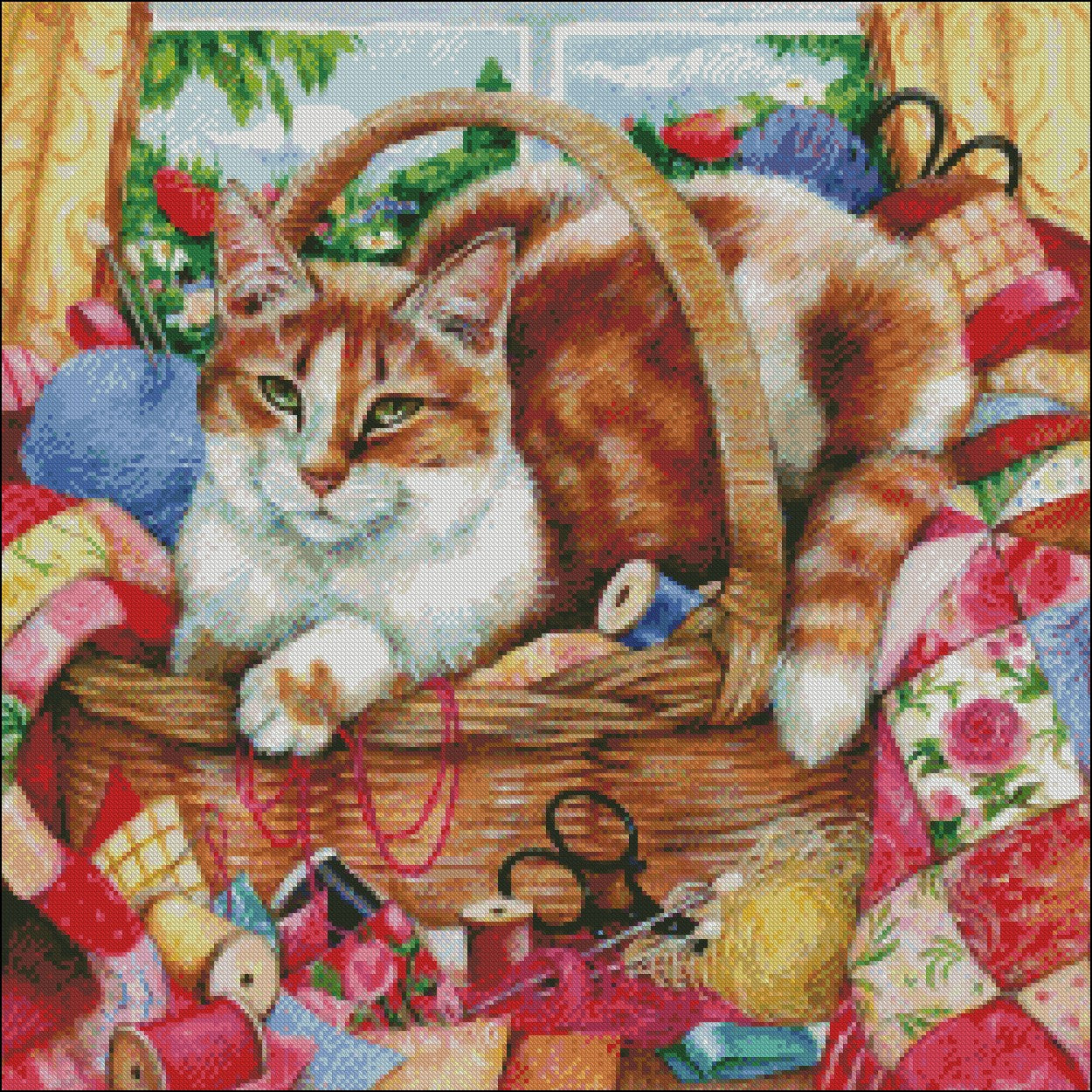 A Perfect Spot - Counted Cross Stitch Patterns Embroidery Crafts Needlework DIY Chart DMC Color