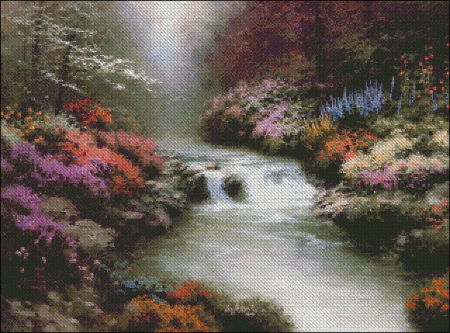 Beside Still Waters 2 - Counted Cross Stitch Patterns Embroidery Crafts Needlework DIY Chart DMC Color