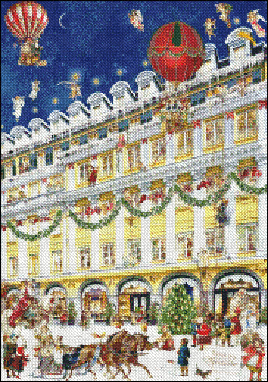 Happy Christmas 9 - Counted Cross Stitch Patterns Embroidery Crafts Needlework DIY Chart DMC Color