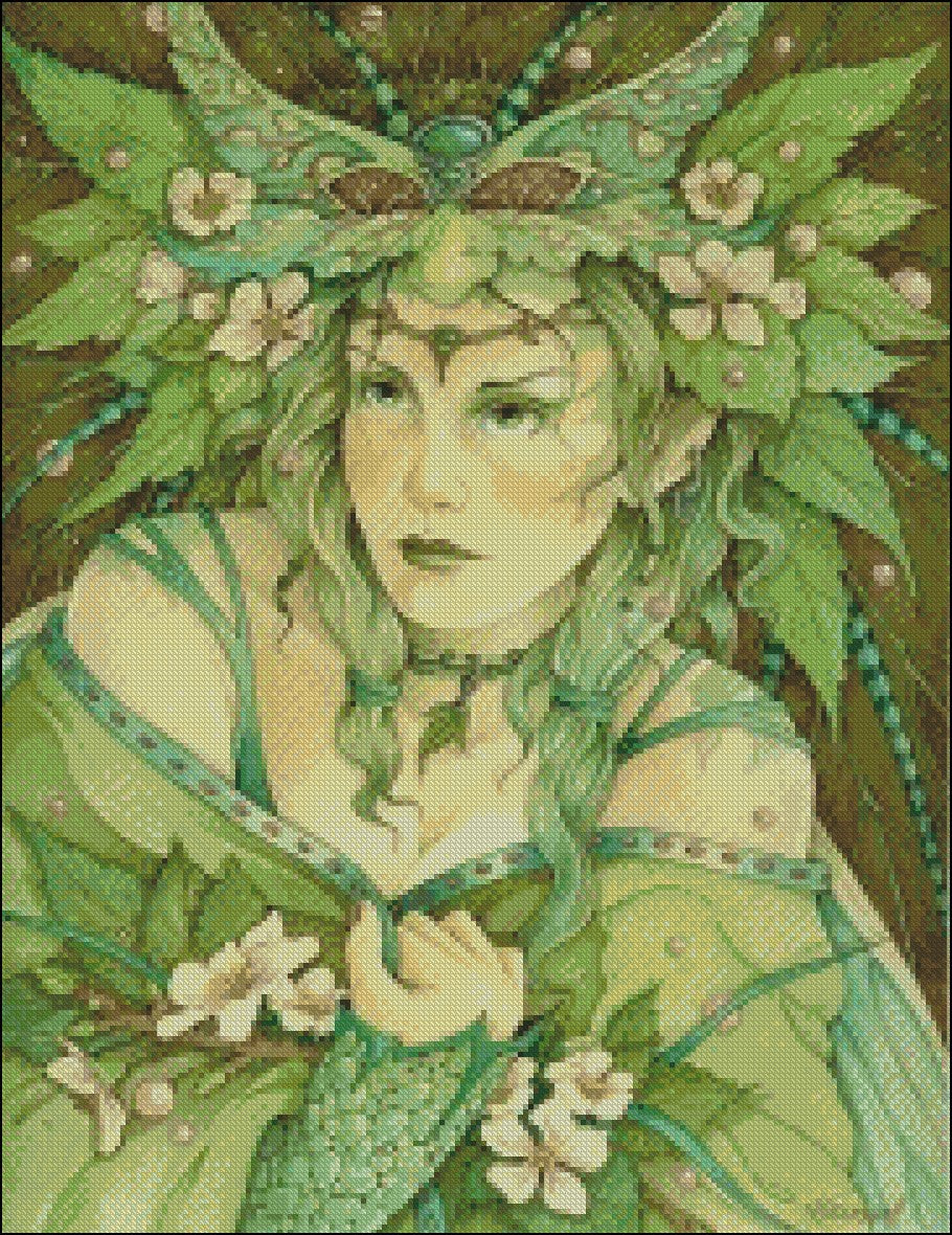 Woodland Fairy - Counted Cross Stitch Patterns Embroidery Crafts Needlework DIY Chart DMC Color