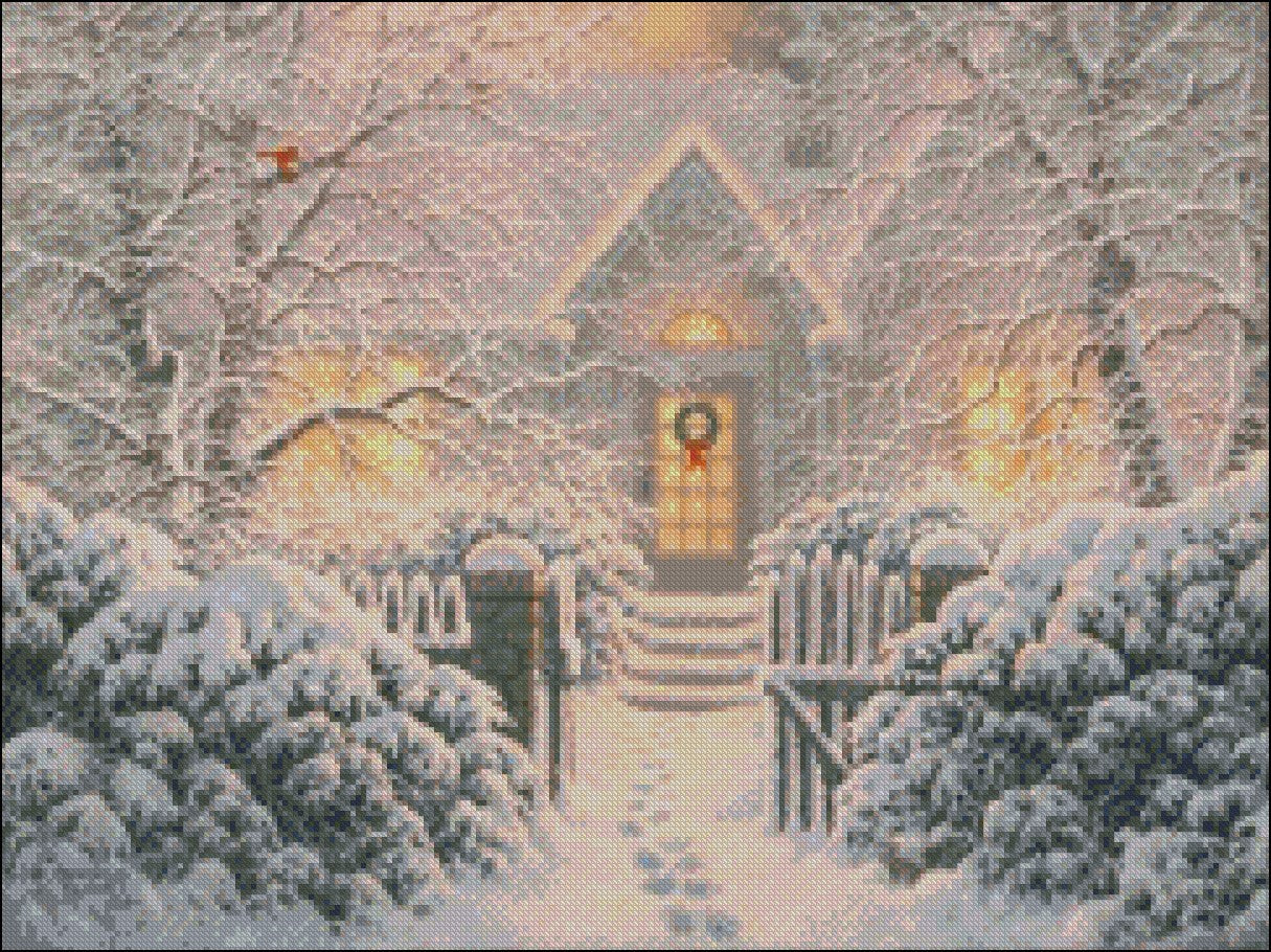 Winter Wonderland - Counted Cross Stitch Patterns Embroidery Crafts Needlework DIY Chart DMC Color