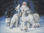 Arctic Santa Claus 5 - Counted Cross Stitch Patterns Embroidery Crafts Needlework DIY Chart DMC Color