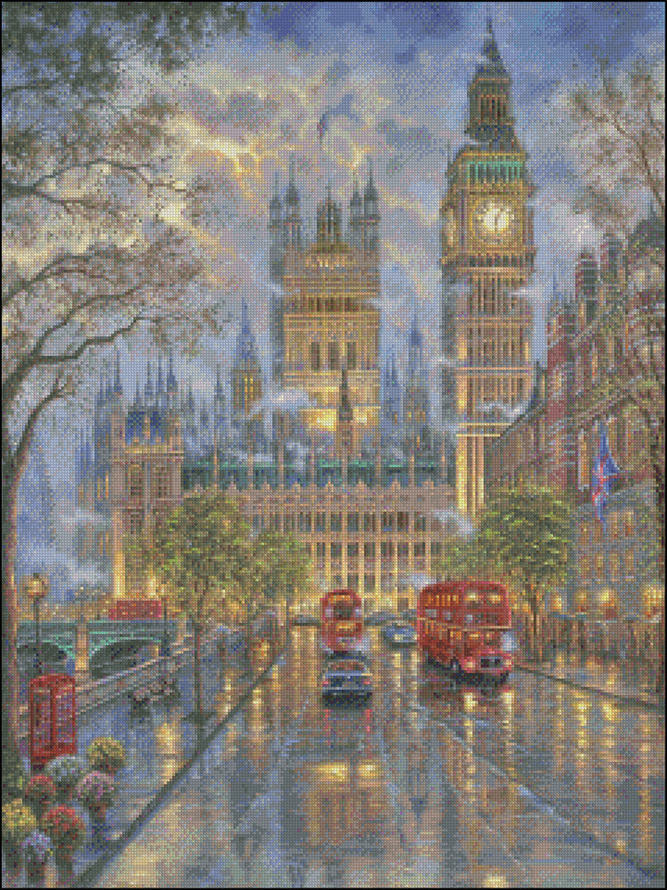 Big Ben - Counted Cross Stitch Patterns Embroidery Crafts Needlework DIY Chart DMC Color