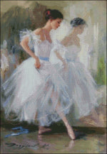 Ballerina and Dancer 14 - Counted Cross Stitch Patterns Embroidery Crafts Needlework DIY Chart DMC Color