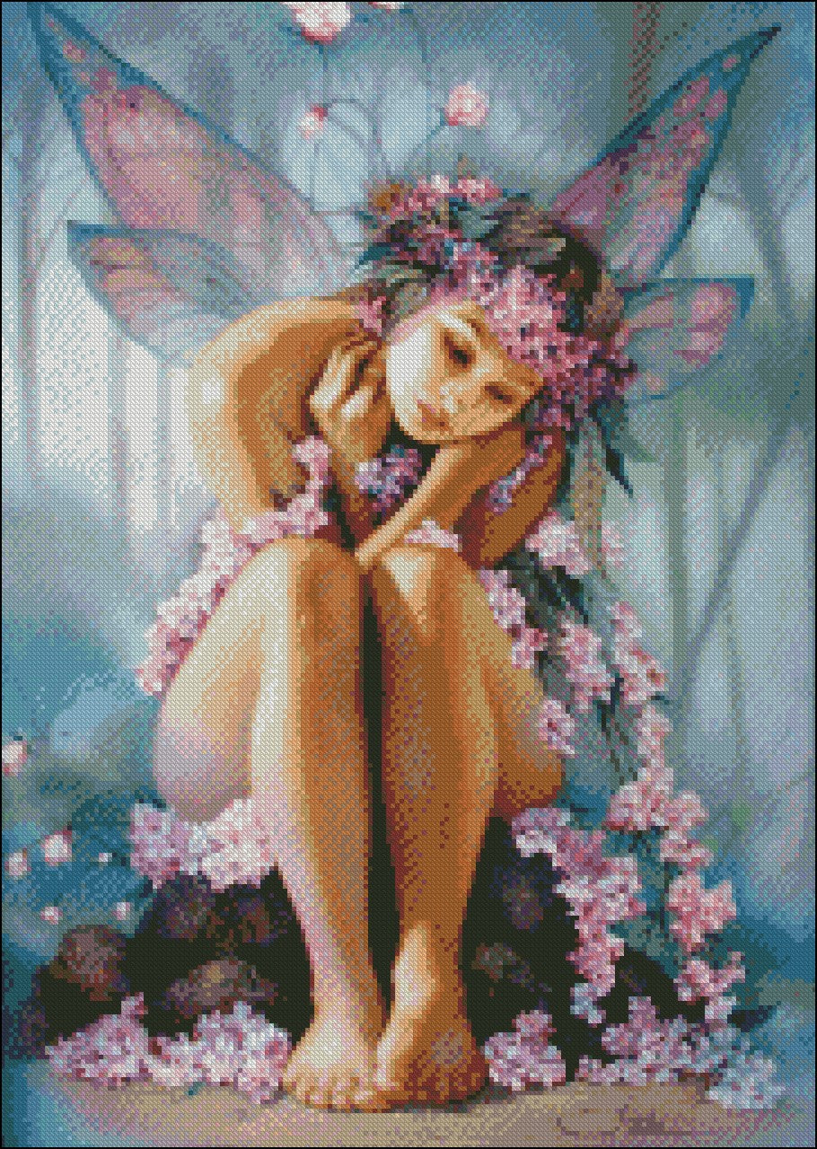 Fairy Collection 23 - Counted Cross Stitch Patterns Embroidery Crafts Needlework DIY Chart DMC Color