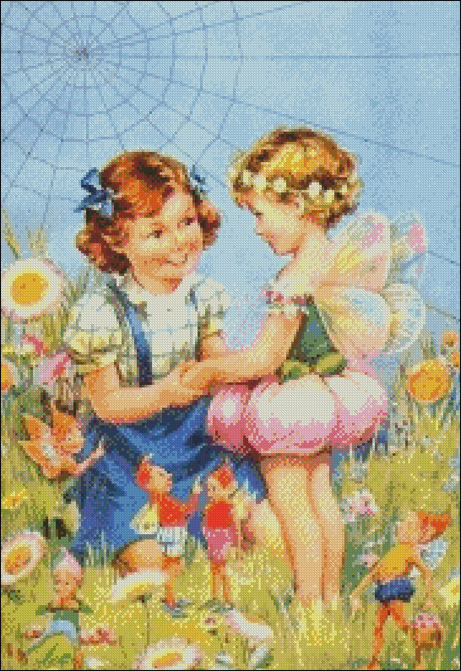 Fairy Tales - Counted Cross Stitch Patterns Embroidery Crafts Needlework DIY Chart DMC Color