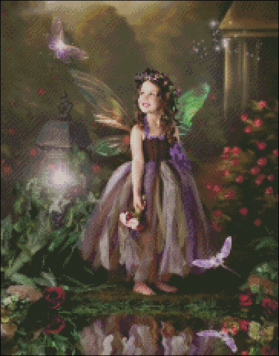 Enchanted Fairy 5 - Counted Cross Stitch Patterns Embroidery Crafts Needlework DIY Chart DMC Color