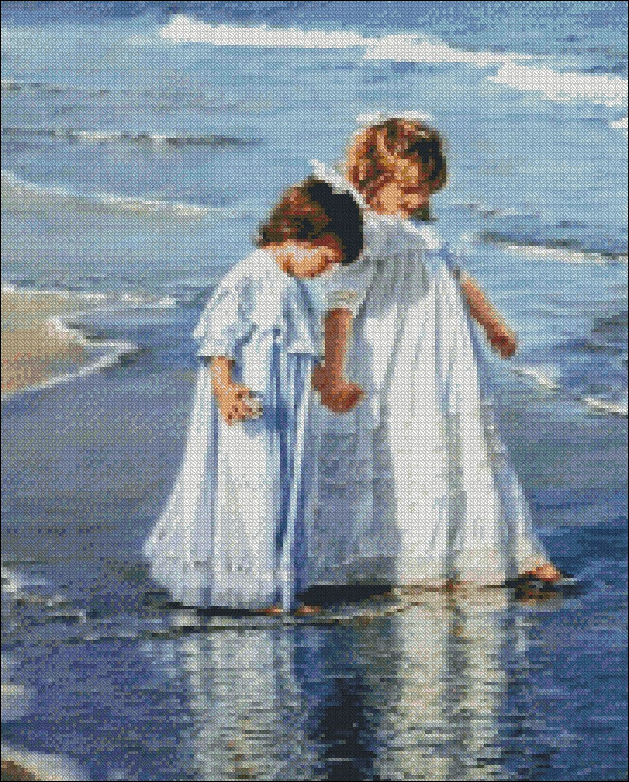 My Sister My Friend - Counted Cross Stitch Patterns Embroidery Crafts Needlework DIY Chart DMC Color