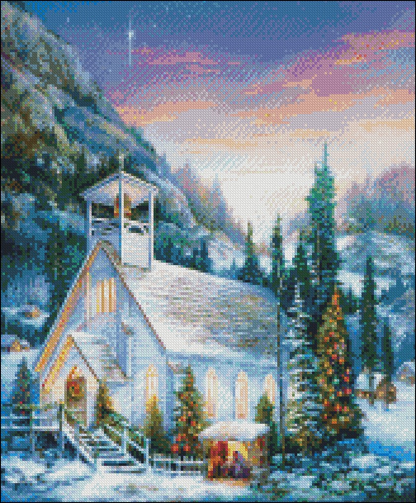 Yuletide Celebration - Counted Cross Stitch Patterns Embroidery Crafts Needlework DIY Chart DMC Color