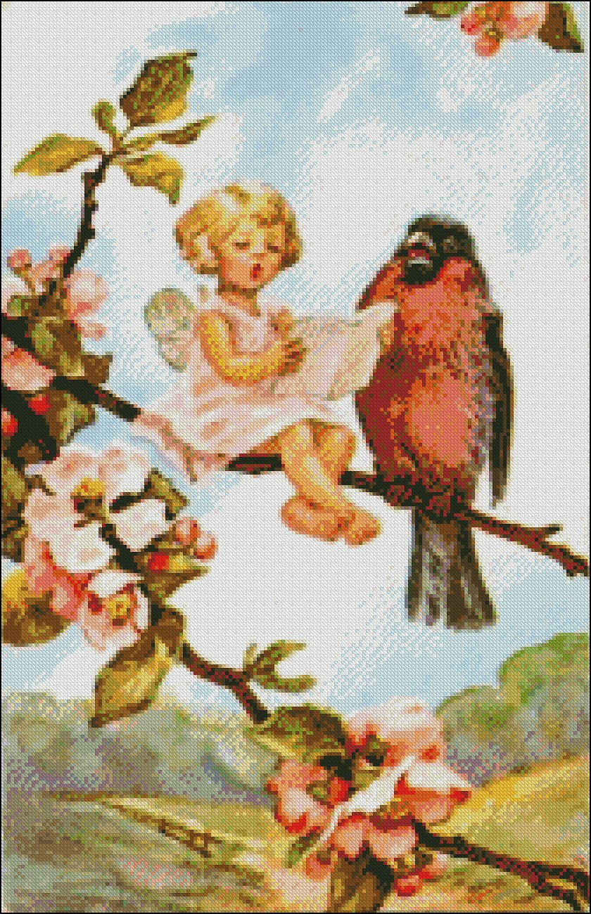 Sing a Song - Counted Cross Stitch Patterns Embroidery Crafts Needlework DIY Chart DMC Color